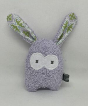 Kleiner Kuschelhase Hops Flieder-Grün